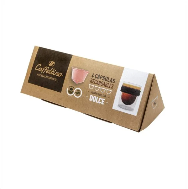 Capsulas recargables para dolce gusto x 4 unidades